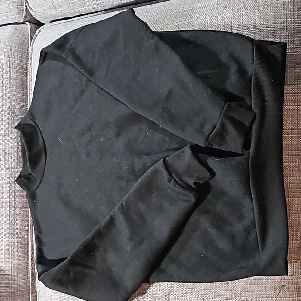 Mock neck black sweater